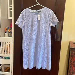 Lovely Ann Taylor blue lace dress for fancy occasions